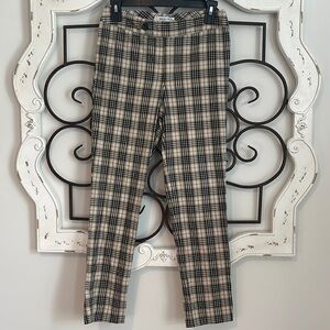 BAILEY 44 ANTHROPOLOGIE CROPPED PLAID TROUSERS SIZE 2